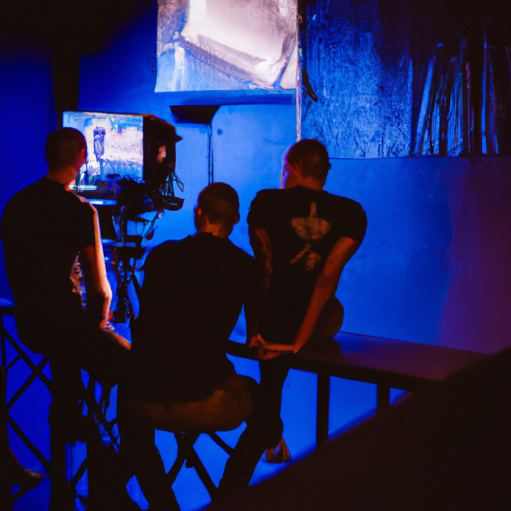 프로듀서가 로케이션 지도와 체크리스트를 점검하는 모습 자연광